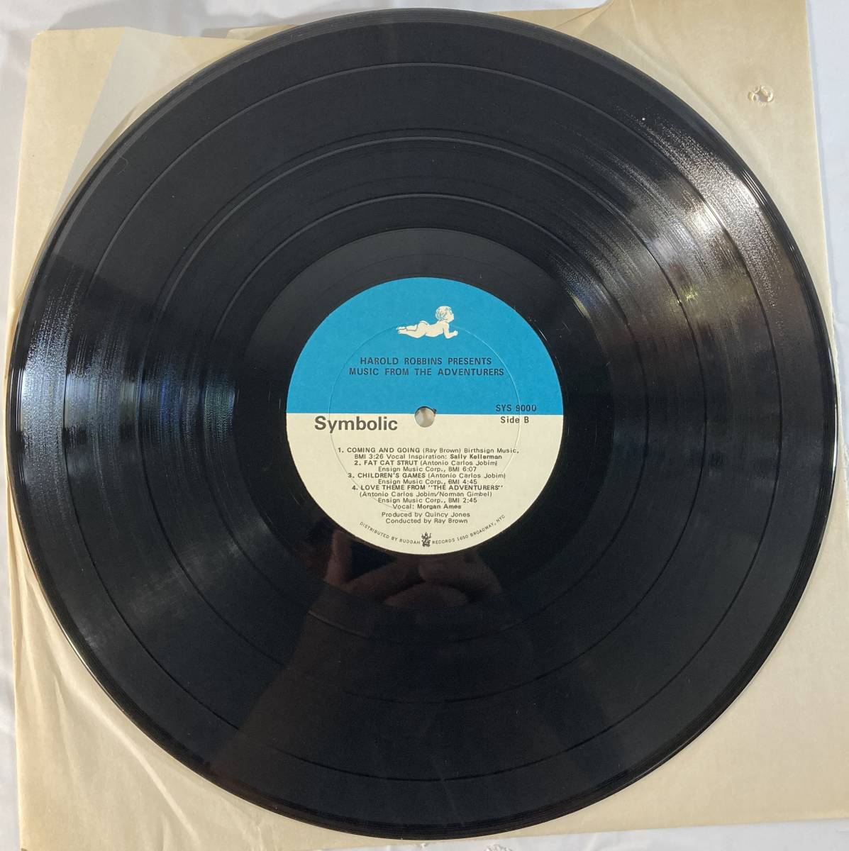 Antonio Carlos Jobim, The Ray Brown Orchestra* Arranged By Quincy Jones 冒険者 (1970) 米盤LP Symbolic SYS 9000 STEREO Cutout_画像5