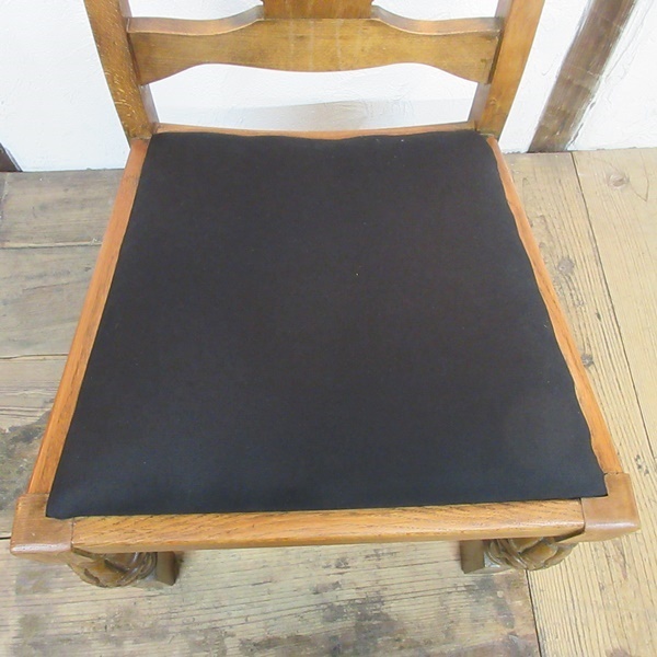 イギリス アンティーク 家具 ダイニングチェア 椅子 イス バルボスレッグ 店舗什器 木製 オーク 英国 DININGCHAIR 4327e_画像7