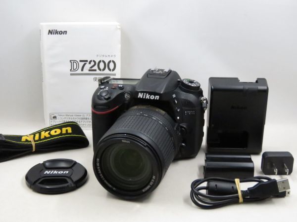 大人女性の [20656S5]☆超極上美品☆NIKON D7200 レンズキット VR 18