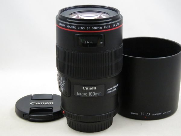 [21095V3]★ほぼ新品級★CANON EF 100mm F2.8 L MACRO USM フード付き_ほぼ新品級です！!