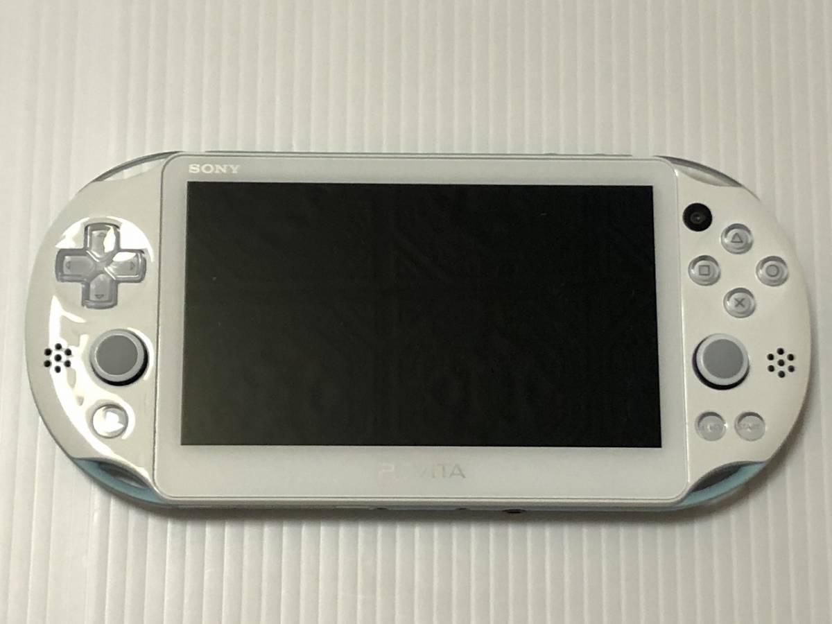 PS Vita 中古 本体 ライトブルー/ホワイト PCH-2000ZA14 動作良好 完品