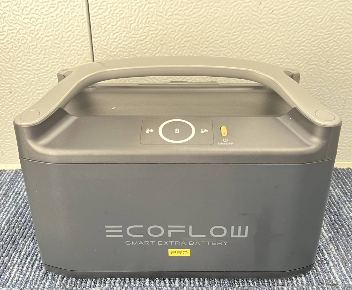 【商品説明必須】EcoFlow RIVER Pro専用エクストラバッテリー 720Wh ポータブル電源 (EF4 PRO-EB) 極美品 923