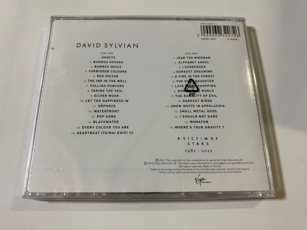 新品未開封　輸入盤CD2枚組　DAVID SYLVIAN VICTIM OF STARS 1982-2012 デヴィッド・シルヴィアン　Japan ジャパン　送料無料