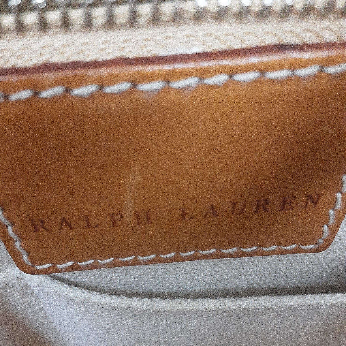 ラルフローレン RALPH LAUREN 　トートバッグ　ブルー系　中古品_画像10