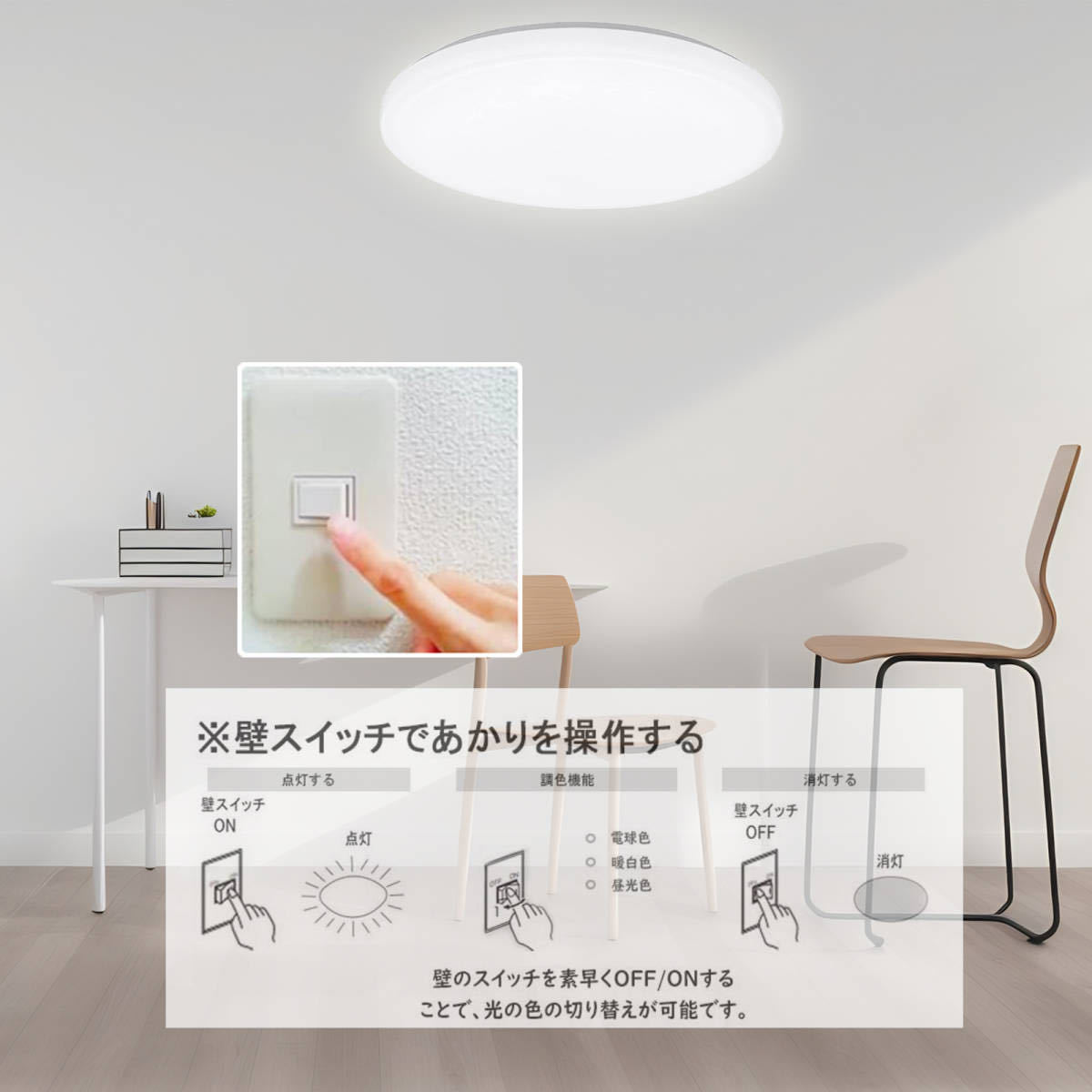 [ thin type . electro- ]LED ceiling light 6 tatami 20W lighting equipment high-quality ceiling lighting 2200LM ceiling interior lighting remote control none energy conservation 2 piece set collection 