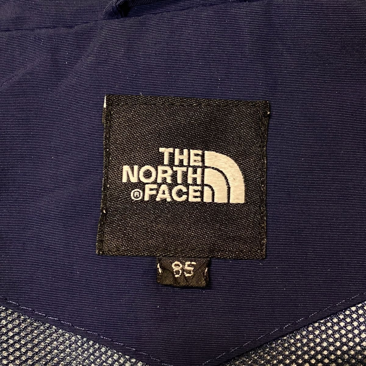 ノースフェイス マウンテンパーカー 袖刺繍ロゴ ネイビー メンズ XS 105