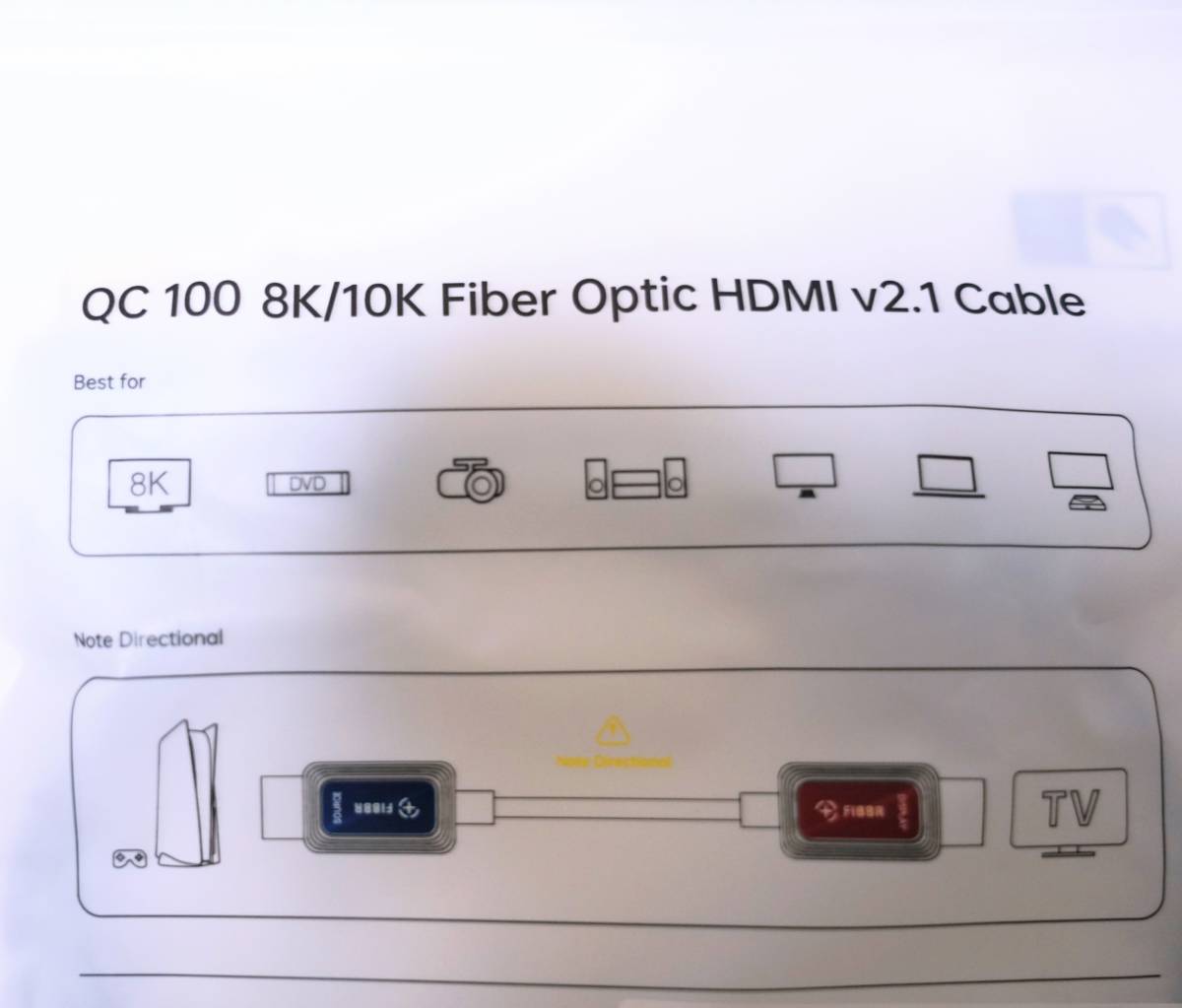 いラインアップ HDCP2.3 eARC 光ファイバーHDMIケーブル 8K/10K 48Gbps