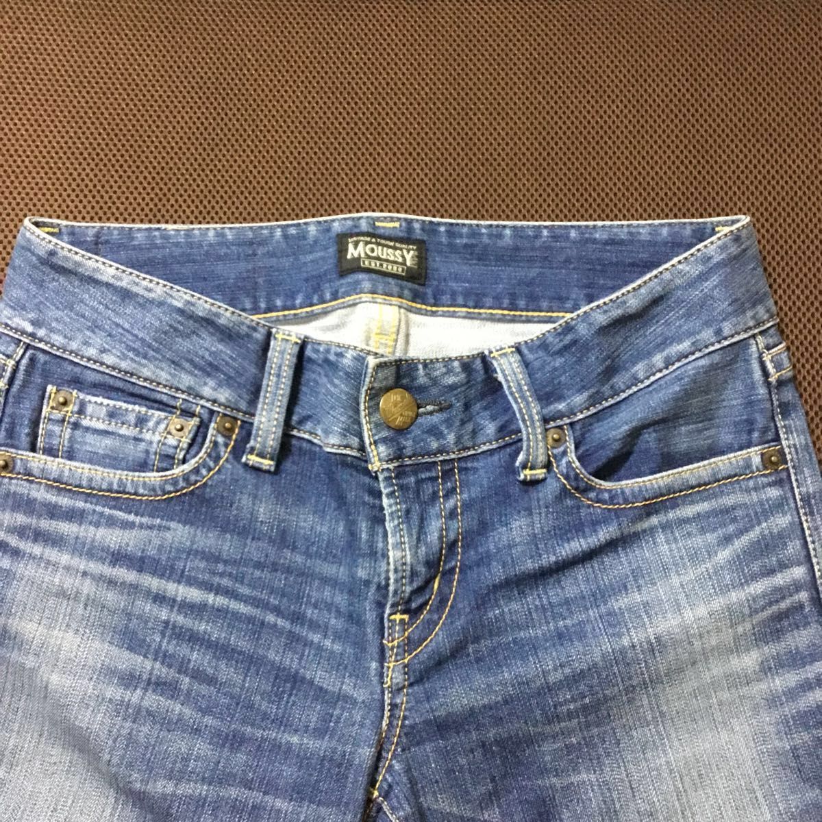 希少サイズ】MOUSSY POWDER SKINNY 27 デニム 27インチ デニム