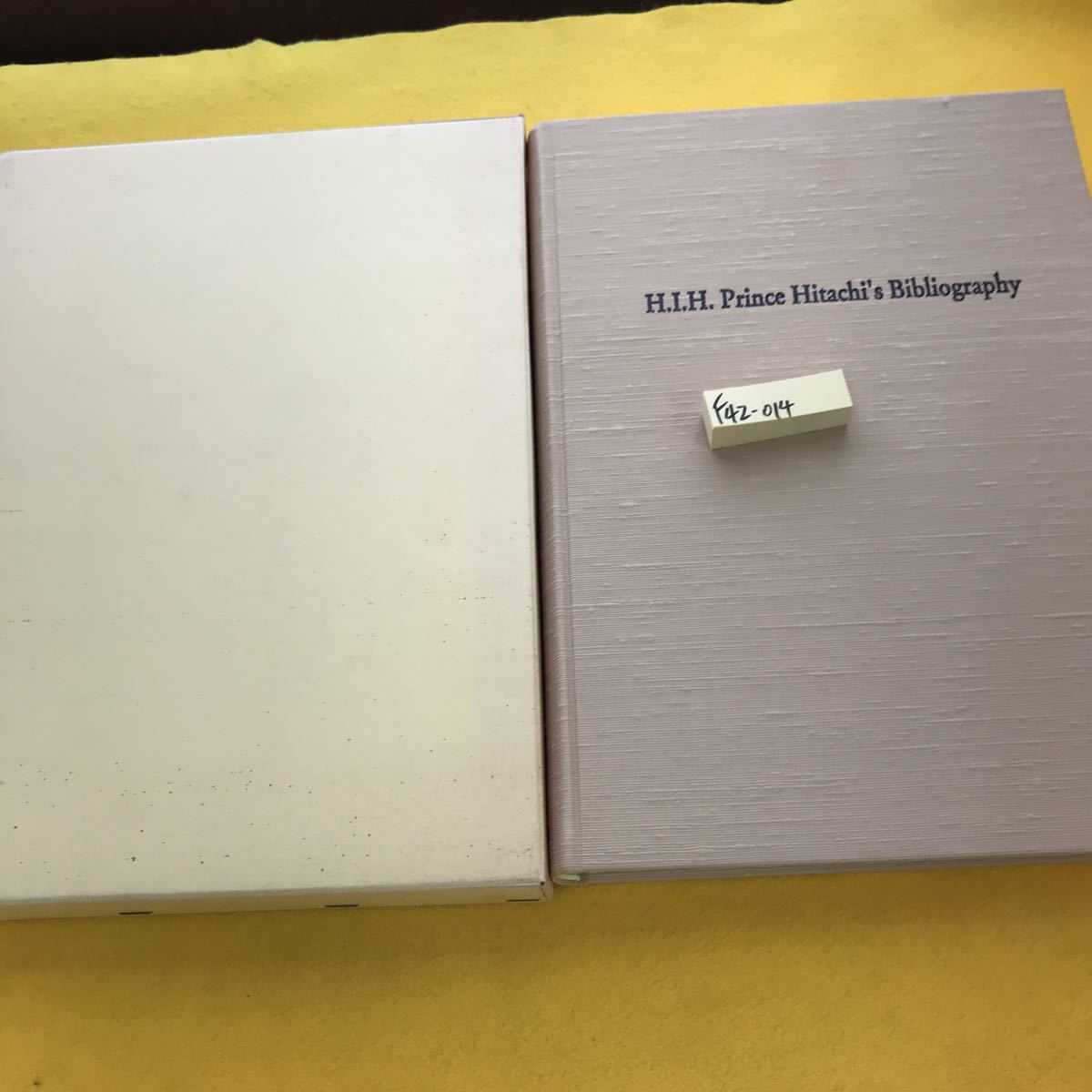 F42-014 H.I.H. Prince Hitachi's Bibliography