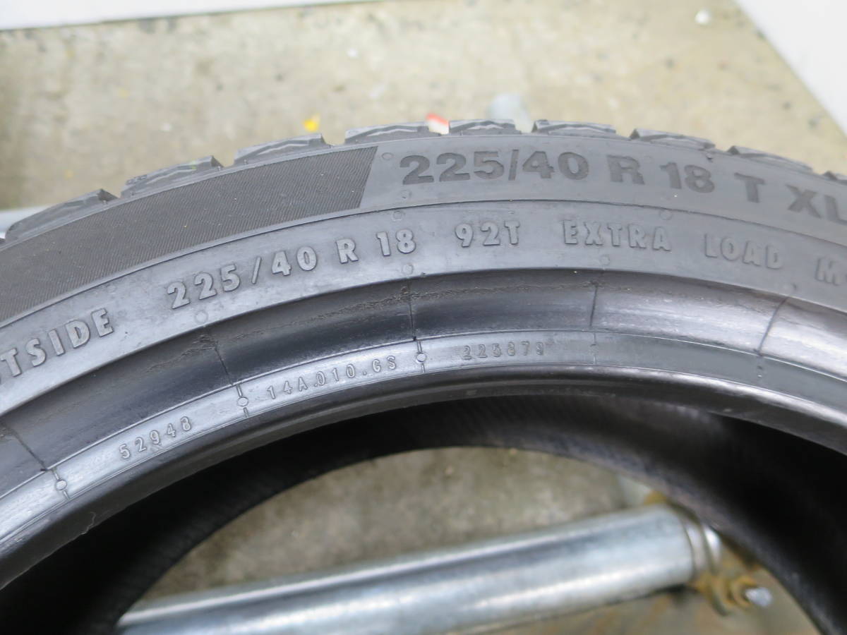 225/40R18 92T ◆CONTINENTAL CONTIVIKING CONTACT 6◆ 4本 B642 スタッドレス_画像8