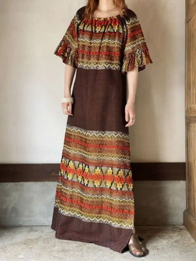 70s Guatemalan embroidery dress〈sd230662〉