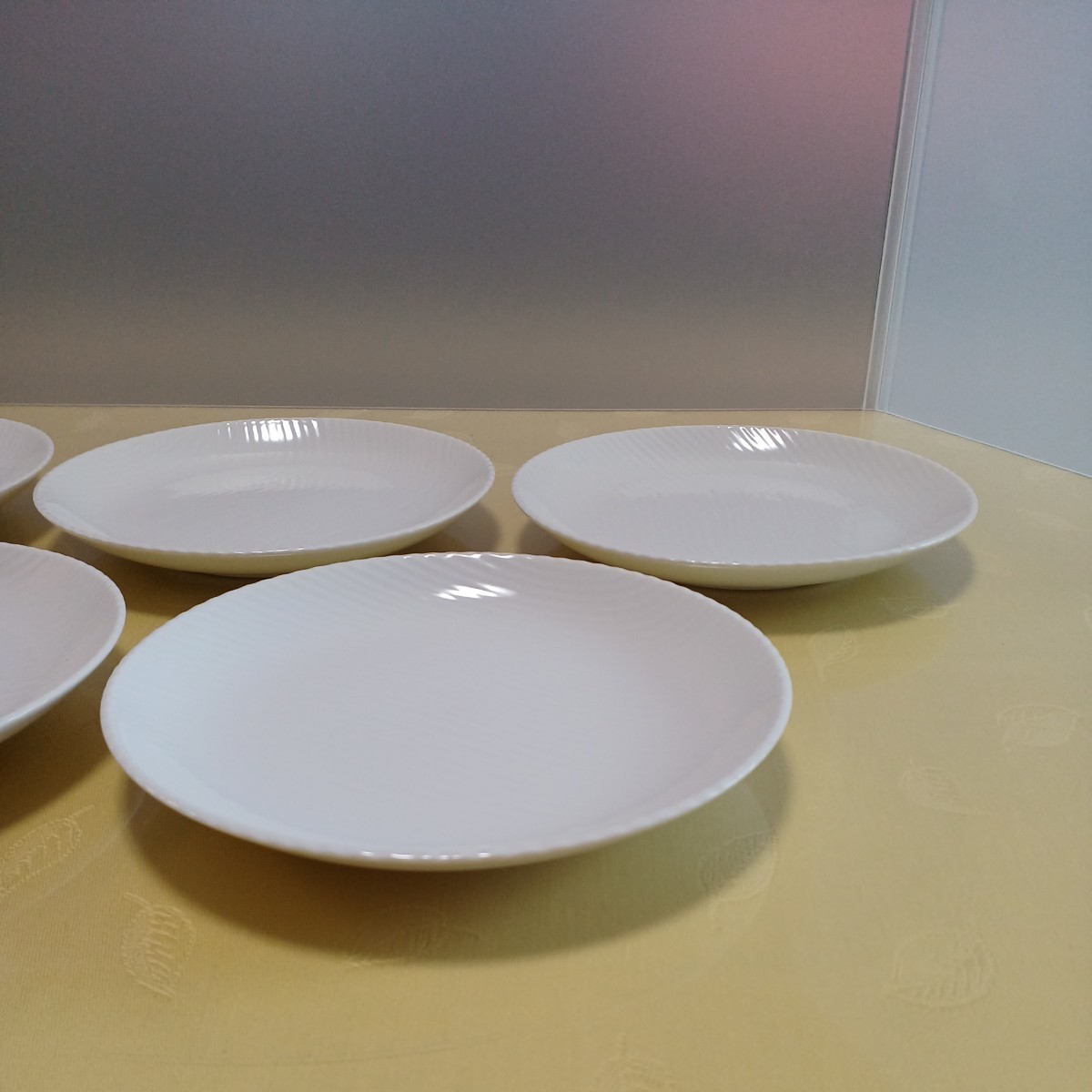 ●白　取り皿　5枚　15cm　①_画像5
