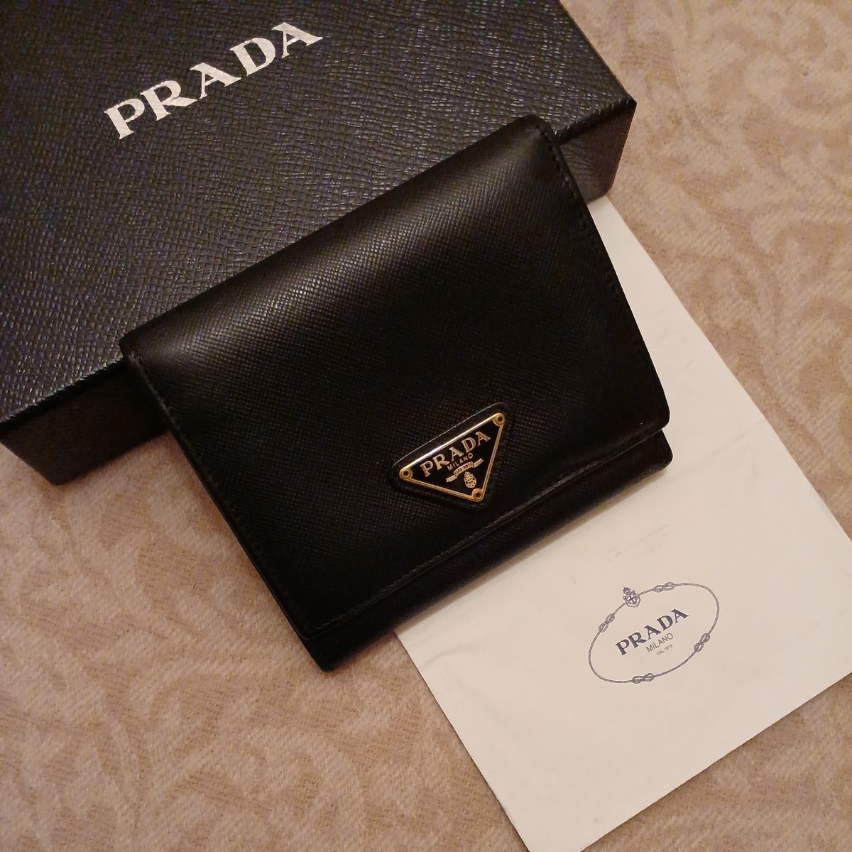 PRADA プラダ ミニウォレット お財布 ウォレット サフィアーノレザー