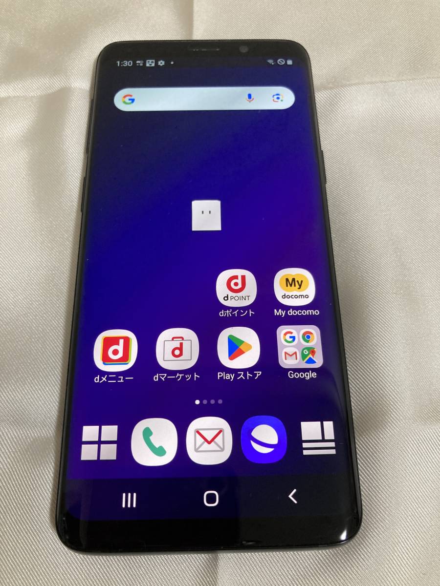 1円~スタート】docomo Galaxy S9 SC-02K ミッドナイトブラック 64GB