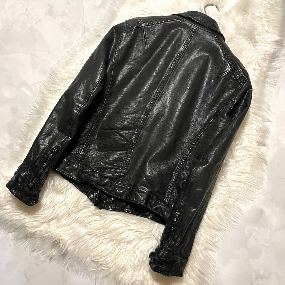 本物 美品 名作 ニールバレット 中綿入り バッファロー レザー