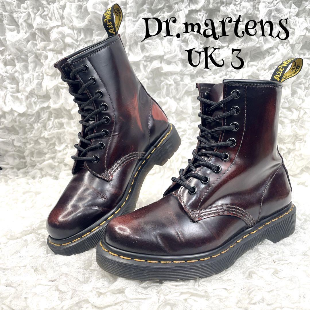 s129【美品】 Dr martens【ドクターマーチン】チェリーレッド 8ホール