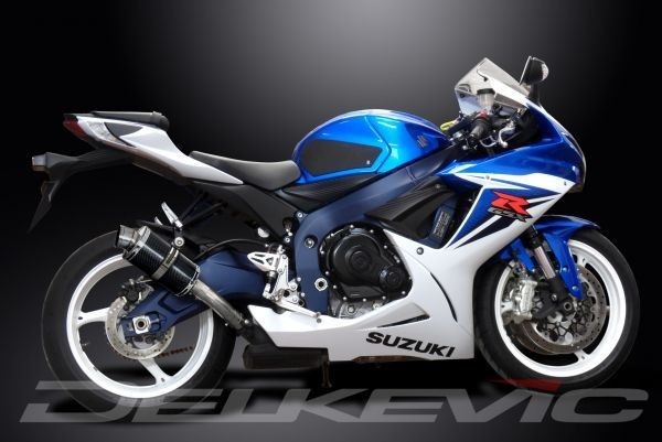 DELKEVIC スリップオンカーボンオーバルマフラー★SUZUKI GSXR750 2011-2017 225mm KIT03B4_画像3