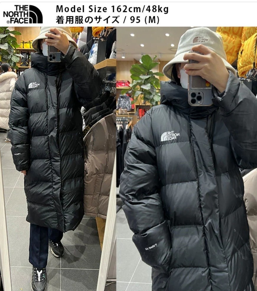 THE NORTH FACE　ノースフェイス　新品　ダウンジャケットロングコート　ロング　韓国限定 タグ付き　日本未入荷　中綿コート　S