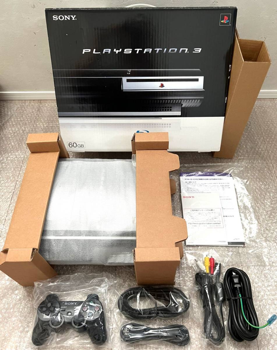 未使用品】PS3 初期型 CECHA00 60GB PS2対応モデル-