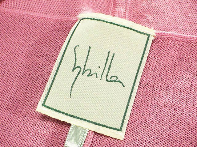 ☆美品☆sybillaシビラ/シルク混長袖ロング羽織りカーディガン定価3.9万:M/ピンクyt163_画像10