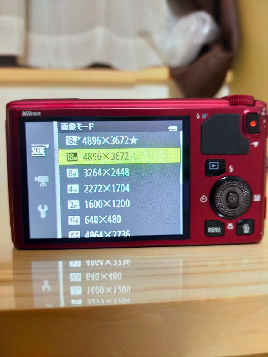 グランドセール ☆美品レベル☆ Nikon ニコン COOLPIX S9400 レッド