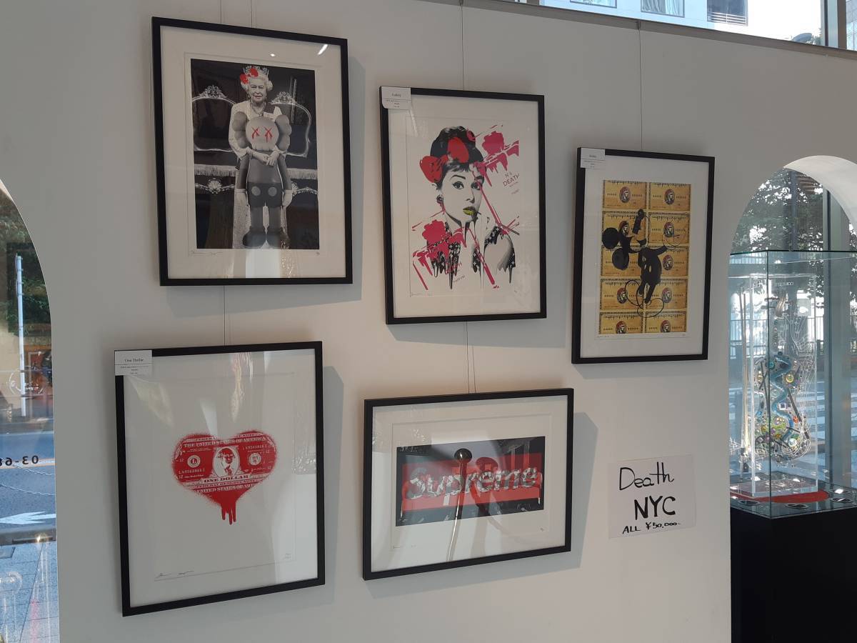 高級額付★DEATH NYC POPART★ DEATH NYC 茶化す 名作100選 ポスター★DALI★浮世絵_画像2