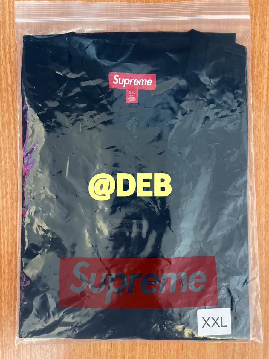 Supreme 2023FW High Density Small Box S/S Top Black XXLサイズ シュプリーム ハイ デンシティー スモールボックス トップ ブラック 2XL_画像2