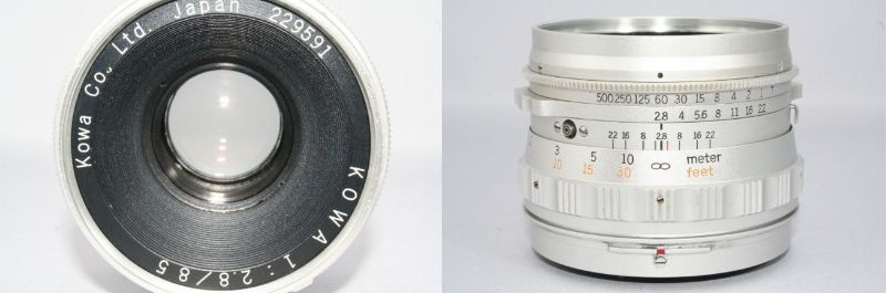 Kowa Six + 85mm f2.8 中判カメラ グリップ付き