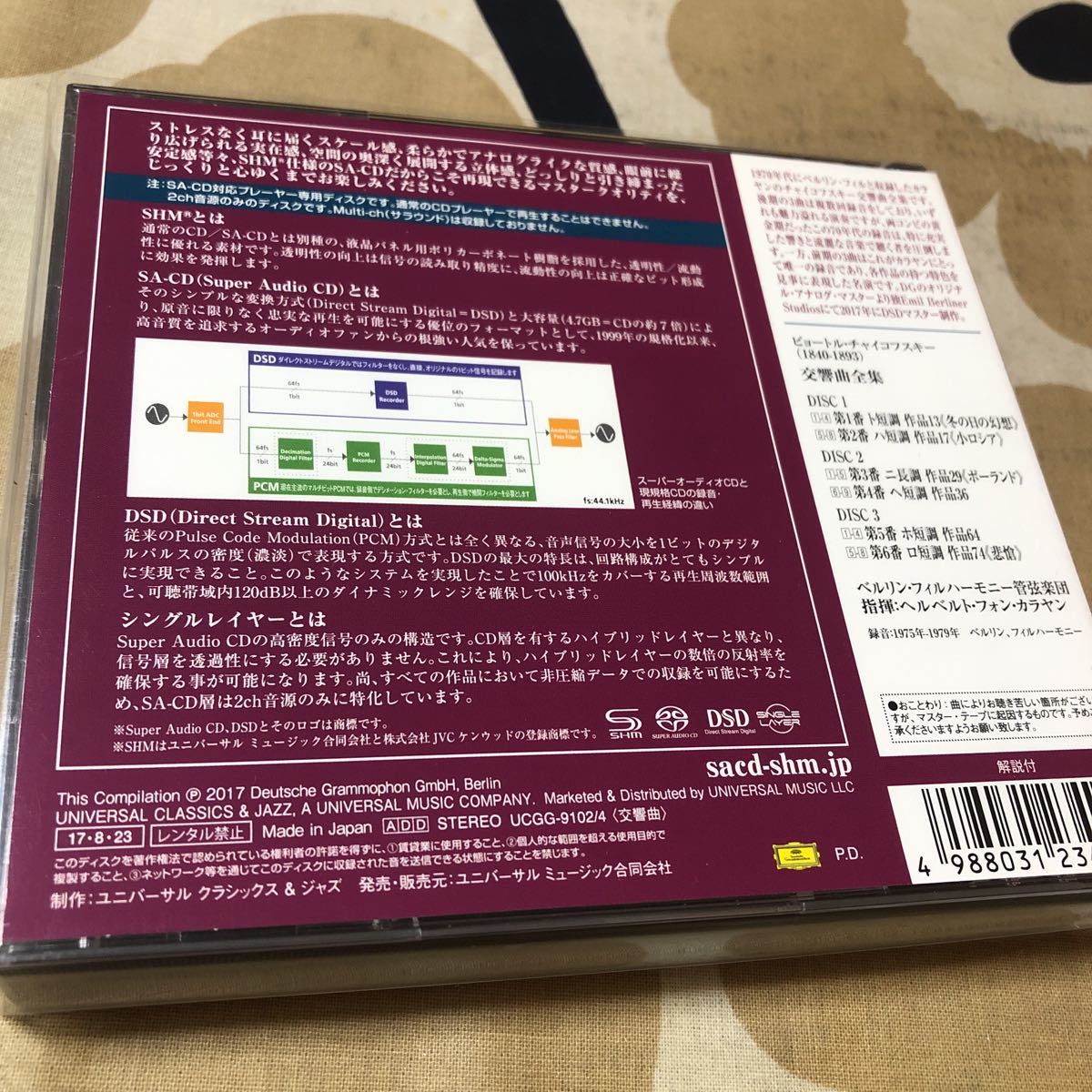 SACD カラヤン／ベルリン・フィル　チャイコフスキー　交響曲全集_画像2