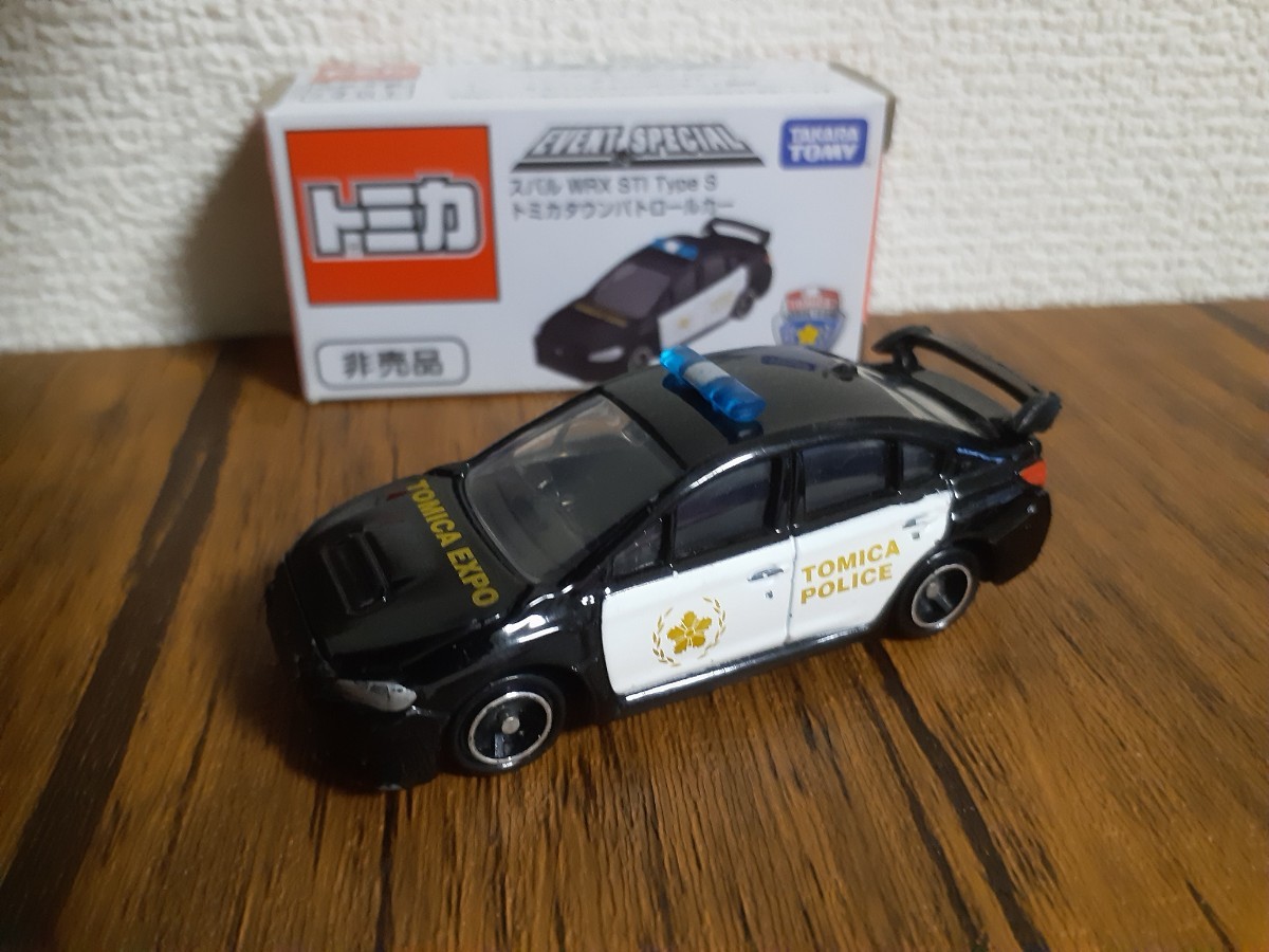 TAKARA TOMY　タカラ　event　Special　スバル　インプレッサ WRX STI Type S トミカタウン　パトロールカー SUBARU IMPREZA 非売品　箱無_画像1