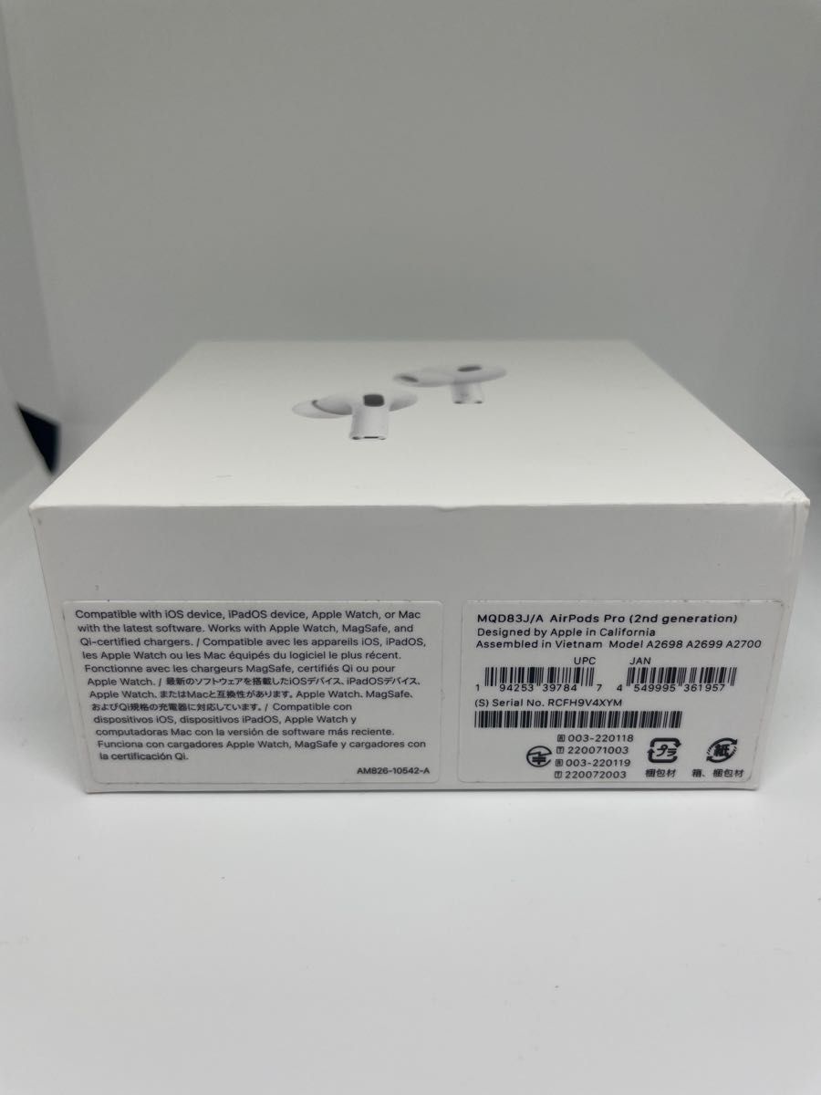 新品未開封 Apple正規品 AirPods Pro 第2世代 MQD83J/A