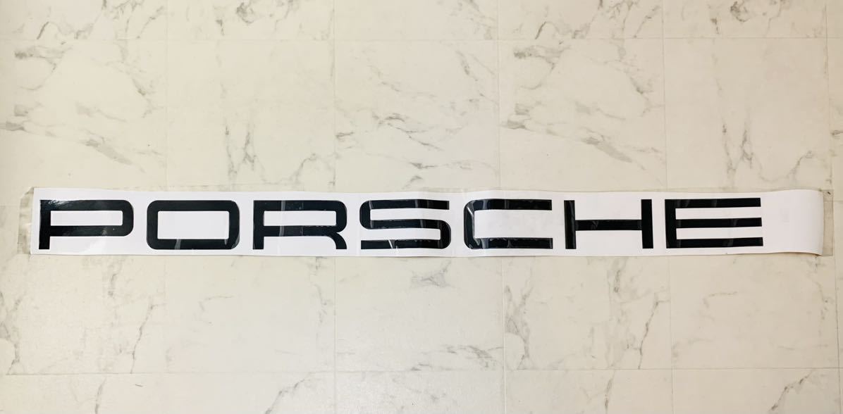 未使用品 ポルシェ PORSCHE ポルシェ911 GT3 RS リアスポイラー用デカール ステッカー リアウイング ブラック文字の画像1