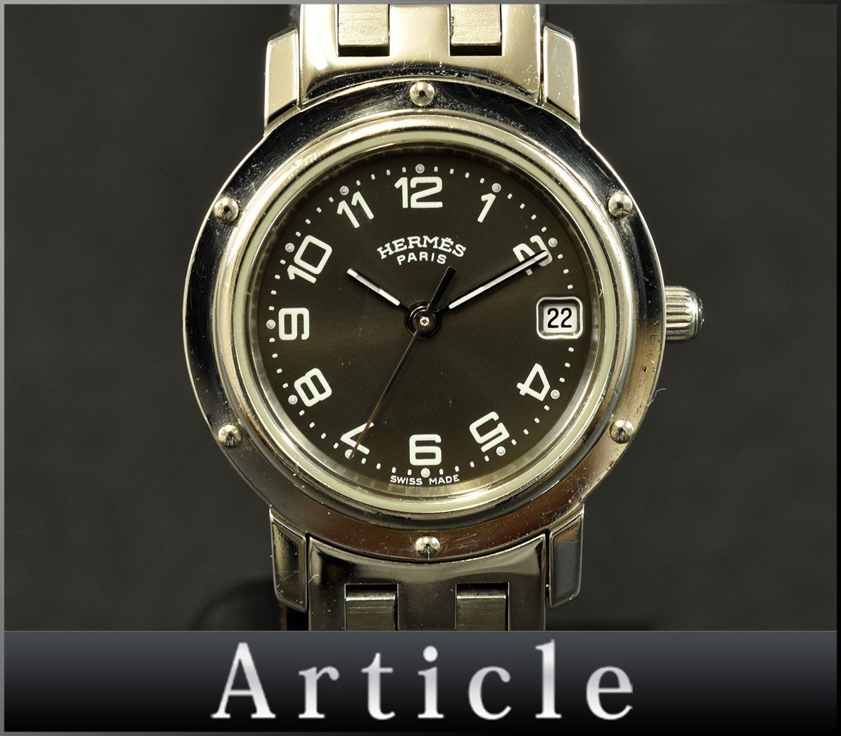 本物新品保証】 CL4.210 ラウンド 3針 デイト クォーツ 腕時計