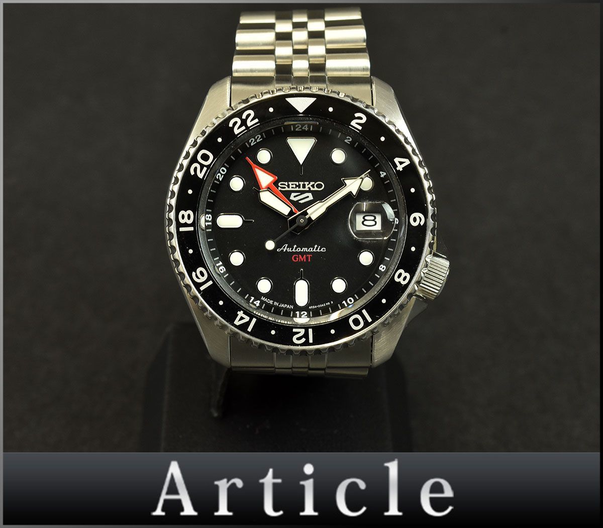 □美品 動作確認済 SEIKOセイコー 5スポーツ SKX GMT 腕時計