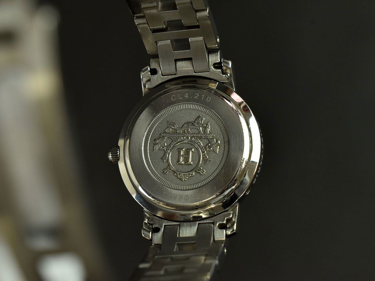 155097◇動作確認済 HERMES エルメス クリッパー 腕時計 クォーツ CL4