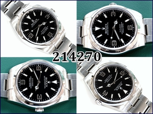 【美品】ROLEX214270ROLEXエクスプローラーⅠ【ブラックアウトダイヤル】EXPLORERⅠロレックス_画像3