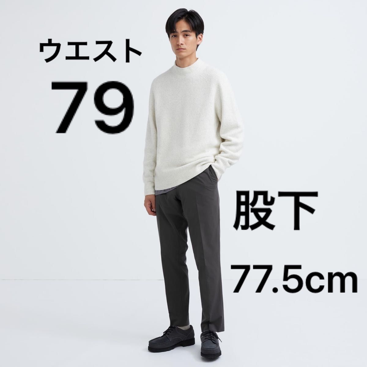 感動パンツ2WAYストレッチ（コットンライク・丈77.5cm補正済み）