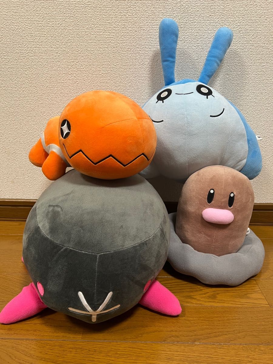 新品 未使用 ポケモン ぬいぐるみ ビッグ 大きい  BIGぬいぐるみ ディグダ タマンタ ナマコブシ ナックラー キャラクター