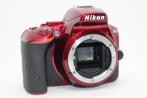 ニコン NIKON D5500 レッド ボディ + AF-S 18-55mm F3.5-5.6 G VR II レンズキット 赤 #Z2707_画像2