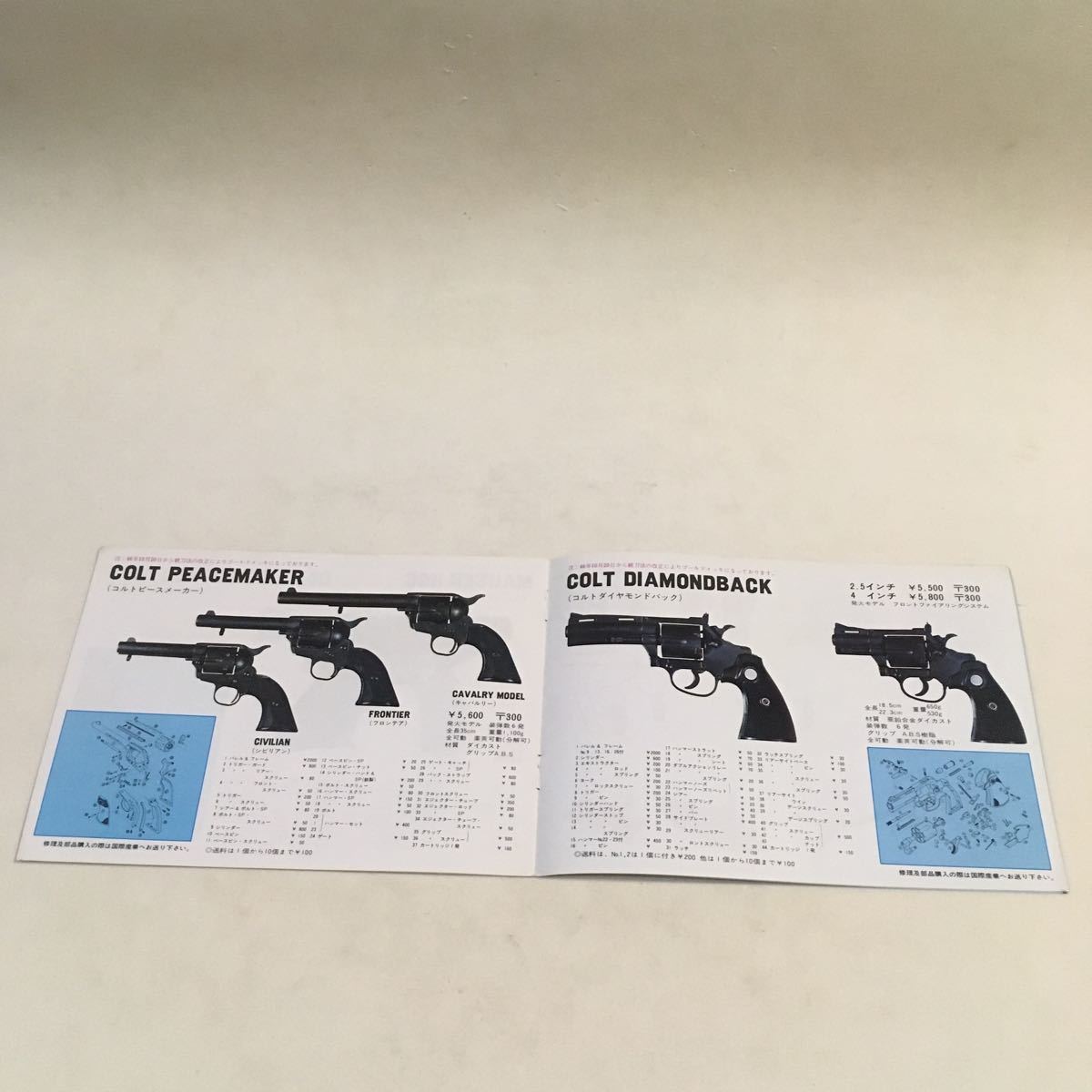 国際産業カタログ GUN モデルガンカタログ A5判 12P ※滲みヨゴレあり (B-1405)_画像7