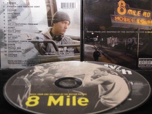 34_06552 8 Mile／Eminem & Various（Soundtrack）2枚組(輸入盤) ※ケースマウントに割れあり。_画像1