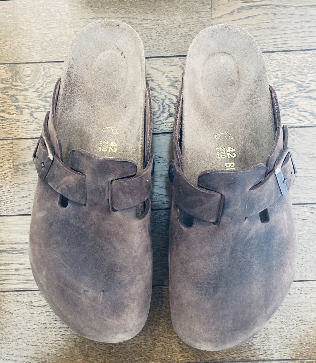 3年保証』 BIRKENSTOCK BOSTON オイルドレザーダークブラウン 良品