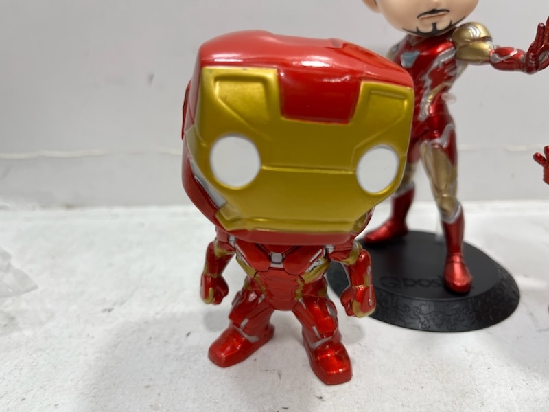 Q posket カプキャラ FUNKO POP! MARVELアイアンマン フィギュア 3体セット