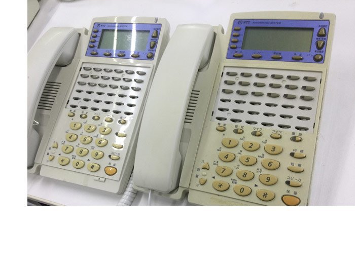 ★保証付き・本州送料無料★ NTT18ボタンスター標準電話機(白) GX-(18)STEL-(1)(W) 2台セット リユース中古ビジネスフォン(管理番号888)の画像1
