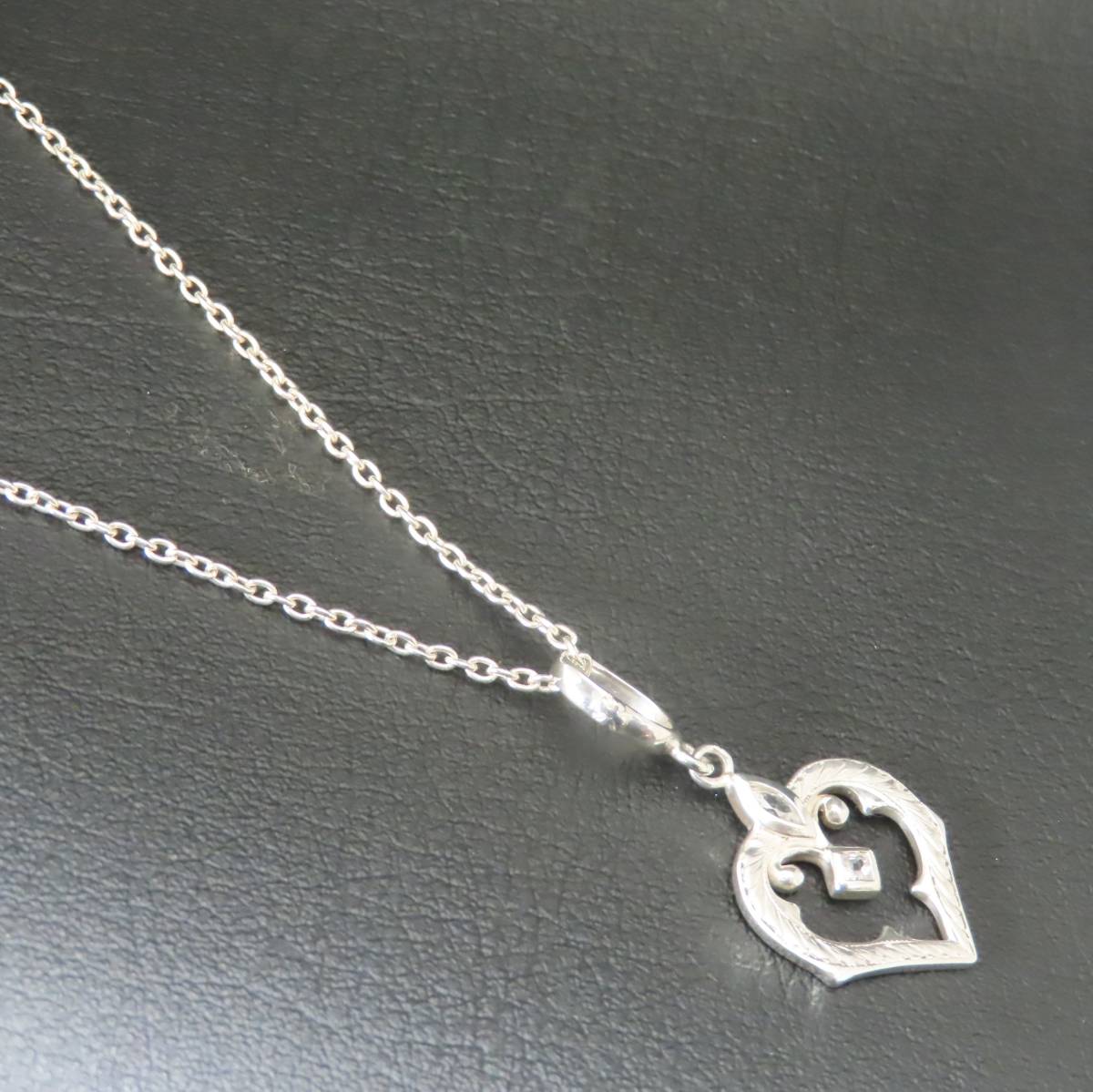 新品同様 美品 Loree Rodkin ローリーロドキン ハート ネックレス シルバー925 SMALL FDL GOTHIC HEART  SILVER PENDANT 社外チェーン 2g