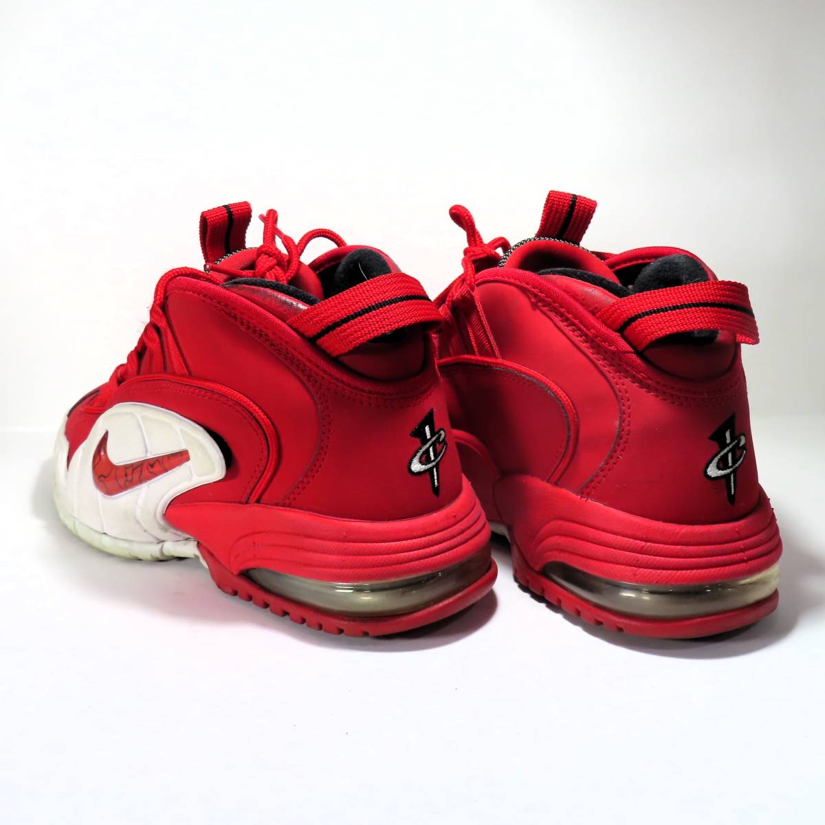 NIKE AIR PENNY 1 ナイキ エアペニー1 アンファニー・ハーダウェイ メンズ シューズ スニーカー バッシュ 25.5cm 赤×白_画像5