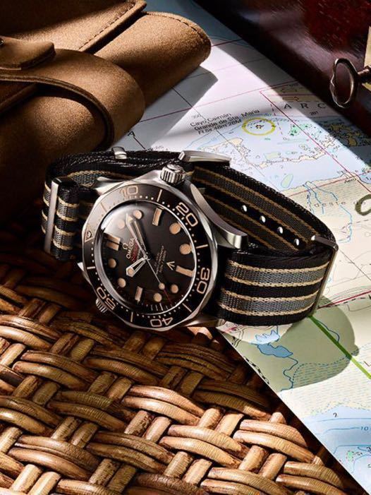 高評価の贈り物 オメガ　007スペクター シーマスター 用　ナイロン製　時計ベルトのみ　20mm 社外品 布ベルト