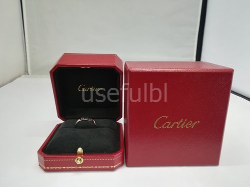 【リング】Cartier　カルティエ　ラブリング　750(K18)　ホワイトゴールド　#58　3.73g　箱付　SY02-ADU