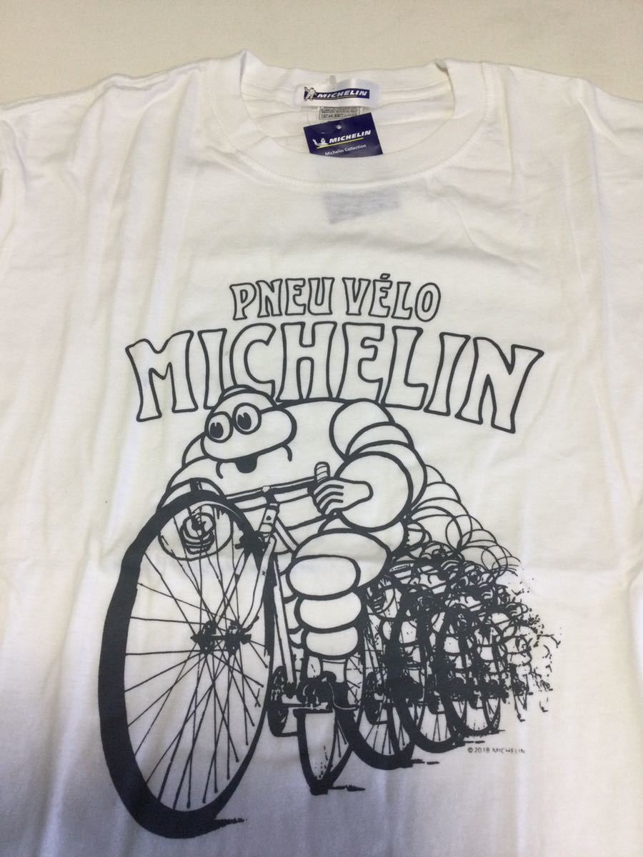 MICHELIN ミシュラン ビバンダム ◎スピードアップ◎Ｔシャツ ◎Lサイズ◎白◎タグ付き★長期保管・デッドストック・未着用