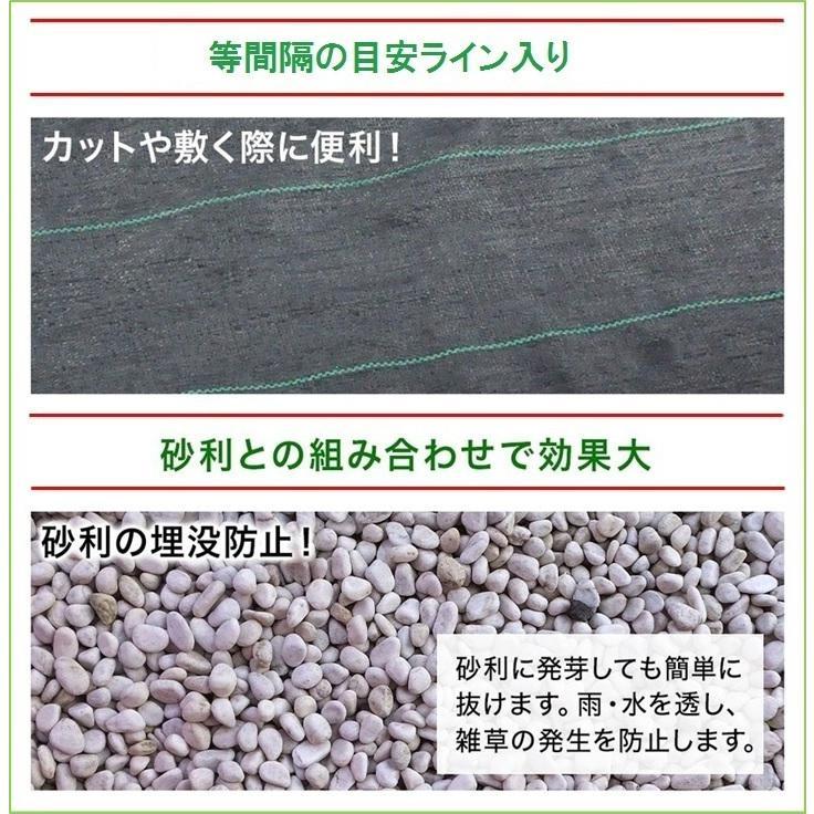 【訳あり特価】 防草シート 黒 2m×50m 1巻 厚さ0.3mm 農用シート 草よけシート 除草シート 雑草防止 砂利下 人工芝下 LB-225_画像4